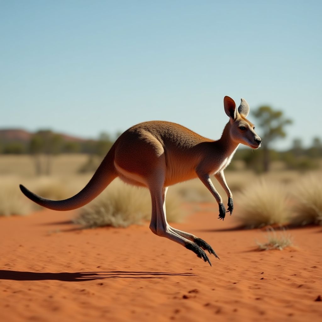 Study of kangaroo locomotion