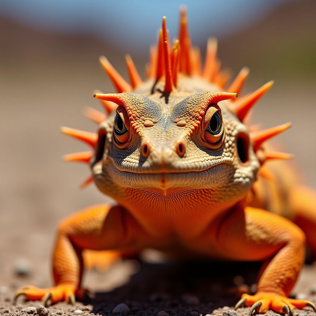 Thorny Devil in desert environment